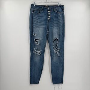 Judy blue button fly jeans 13/31